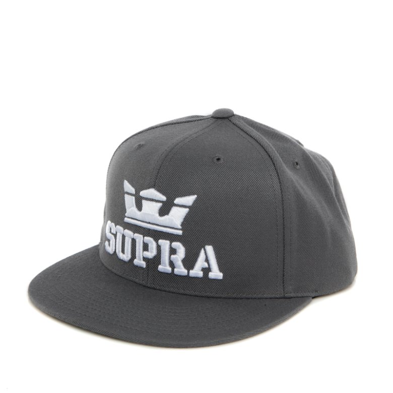 Supra Above Snap Hats Caps Herre Mørke Grå | U8YL084