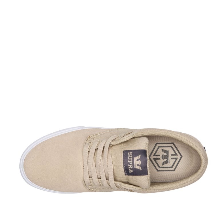 Supra Chino Skatesko Dame Beige | 94QITOC