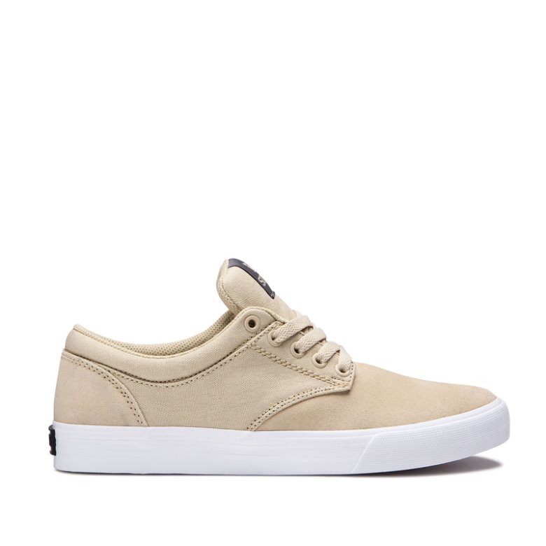 Supra Chino Skatesko Dame Beige | 94QITOC