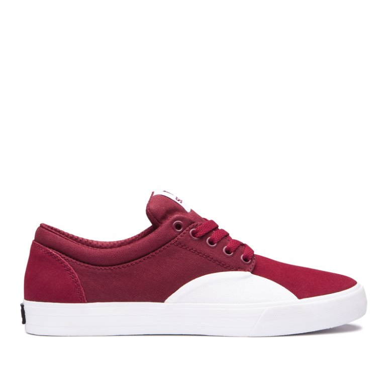 Supra Chino Skatesko Herre Rød | 1TWKGN4