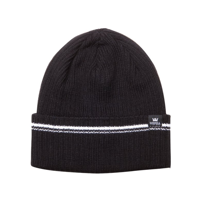 Supra Chopper Beanie Caps Dame Svarte | 9JUK2TB