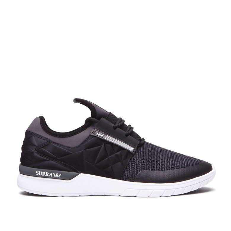 Supra Flow Run EVO Løpesko Dame Svarte Hvite | 2NXVDXO