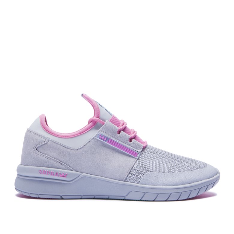 Supra Flow Run Løpesko Dame Grå Rosa | J7GJRAU