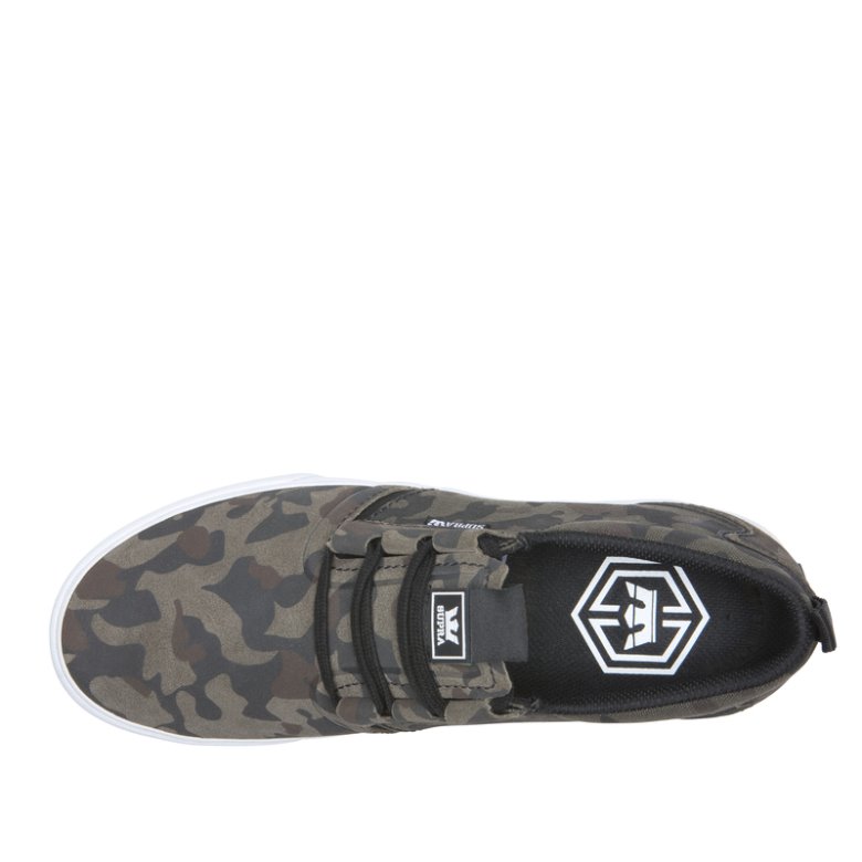 Supra Flow Skatesko Dame Camouflage Svarte | XIF8VML