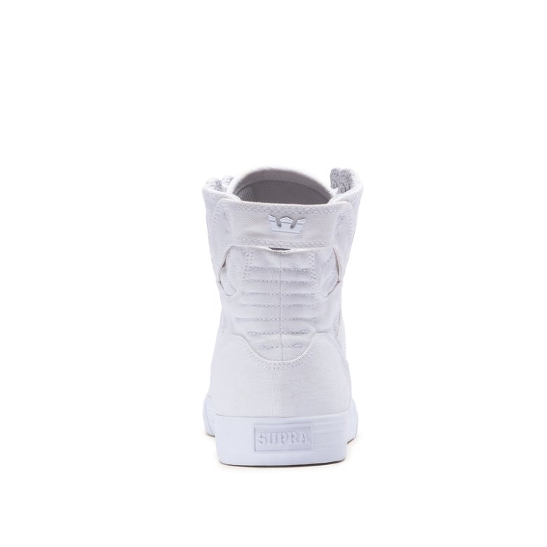 Supra Høye Skytop D Sko Dame Hvite | 7LEH5EY