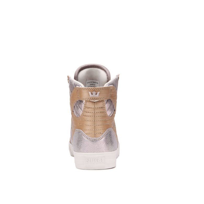 Supra Høye Skytop Sko Dame Beige | 0JNRJ3S