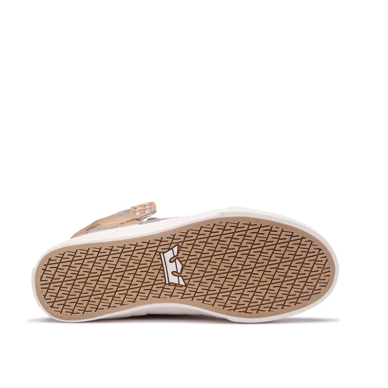 Supra Høye Skytop Sko Dame Beige | 0JNRJ3S