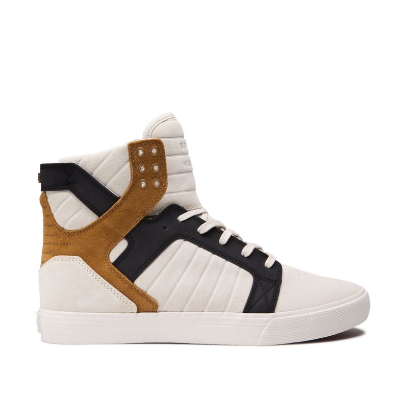 Supra Høye Skytop Sko Dame Beige | 47Y10CK