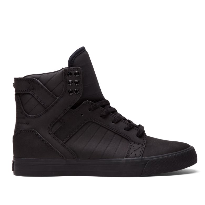 Supra Høye Skytop Sko Dame Svarte | CBP0LTL