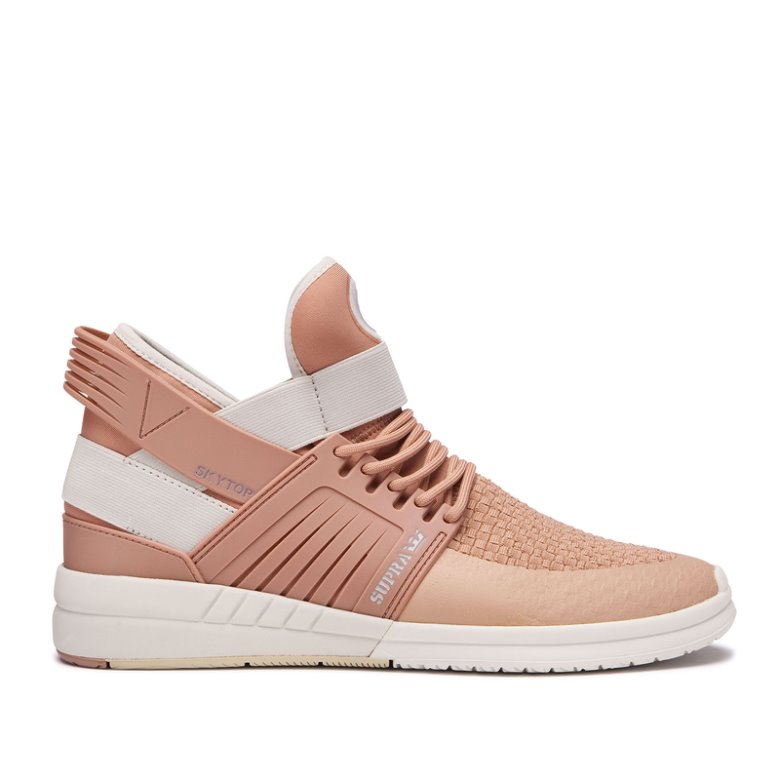 Supra Høye Skytop V Sko Dame Mørke Rosa | H5QU8TB