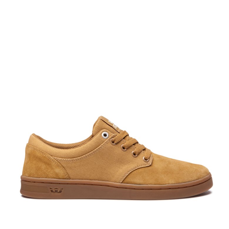 Supra Lave Chino Court Sko Herre Brune | EYZALHC