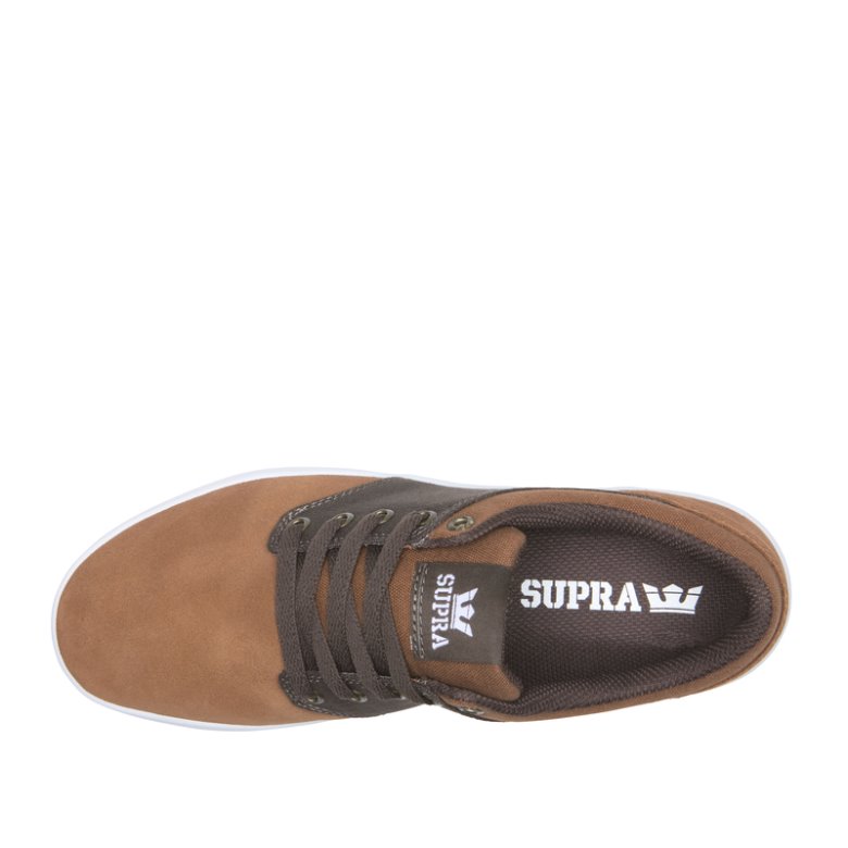 Supra Lave Chino Court Sko Herre Brune Mørke Brune | GAFC4WK