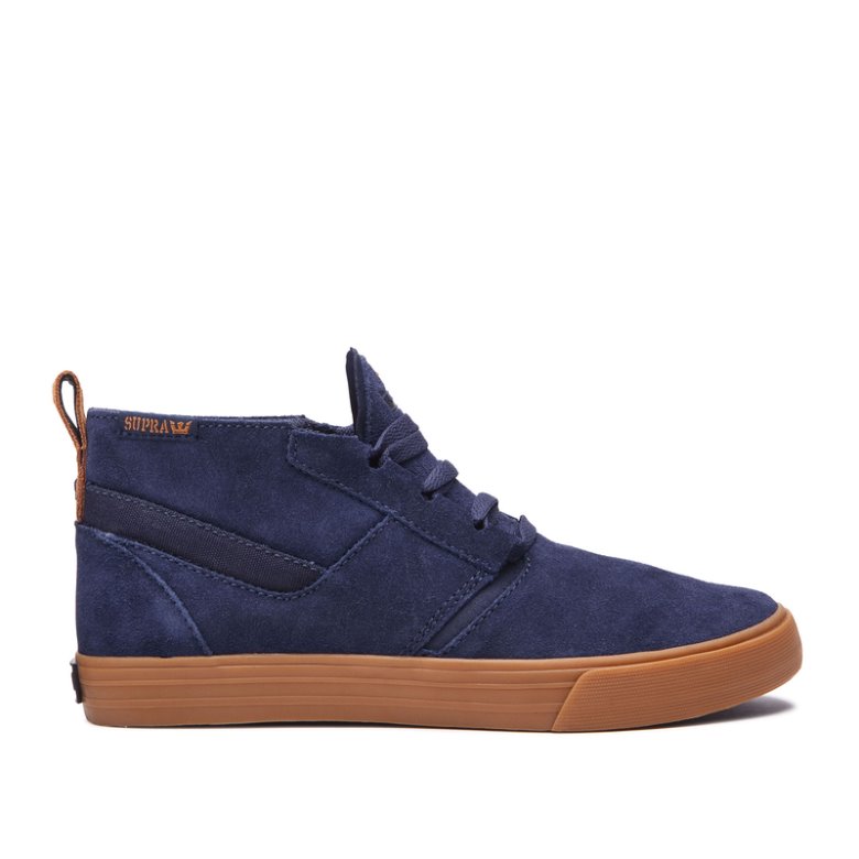 Supra Lave Kensington Sko Dame Marineblå Brune | J4FNWQR