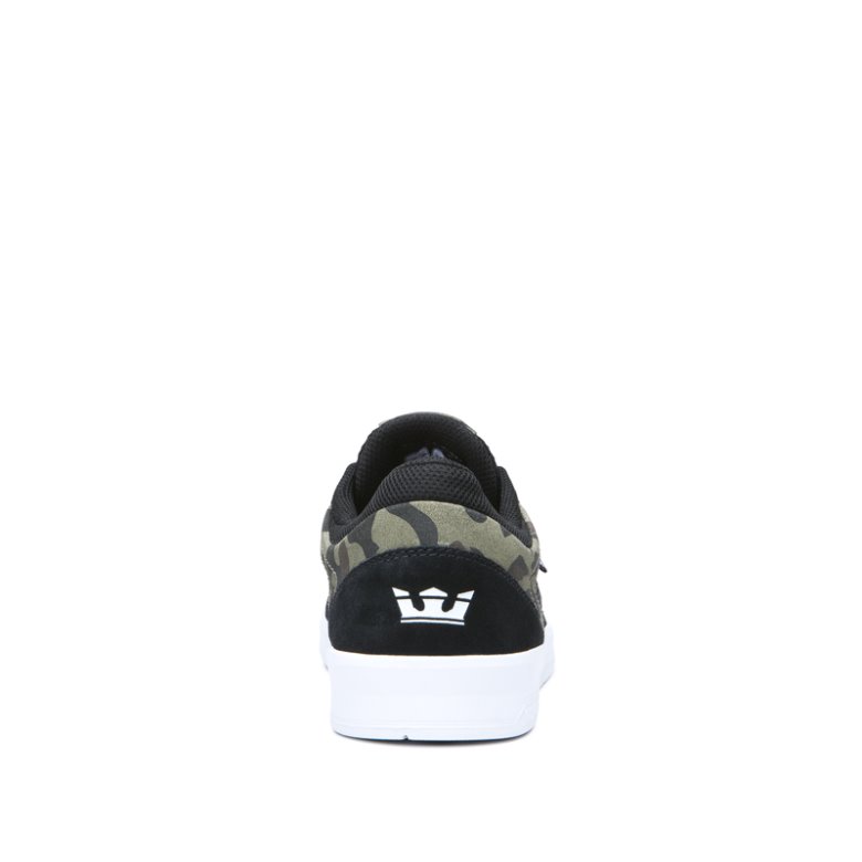 Supra Lave Saint Sko Dame Svarte Olivengrønne Camouflage | 6QNHE3D