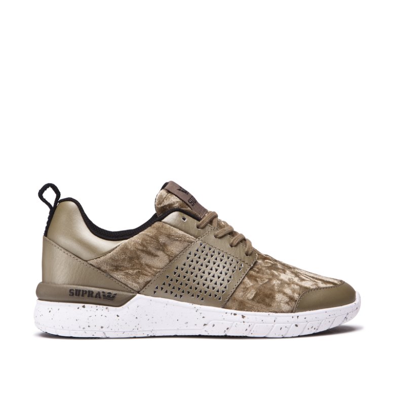 Supra Lave Scissor Sko Dame Olivengrønne Olivengrønne Camouflage | AQEDTZN