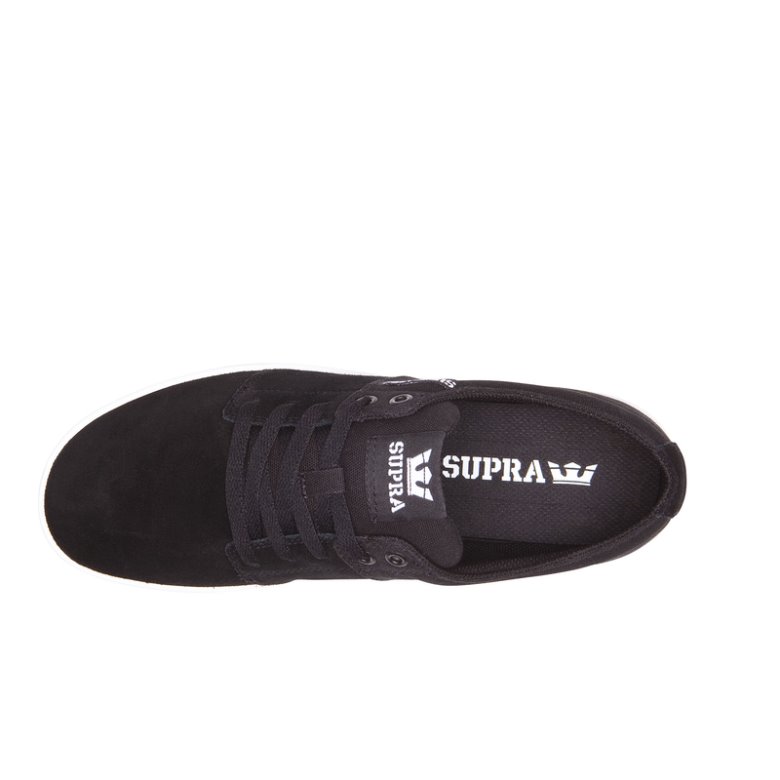 Supra Lave Stacks II Sko Dame Svarte Hvite | DRMZJ7A