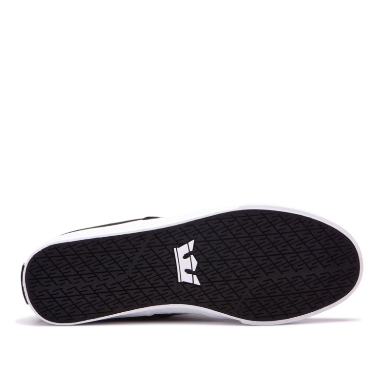 Supra Lave Stacks II Vulc Sko Dame Svarte Hvite | UNQO0ZR