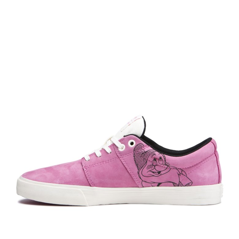 Supra Lave Stacks II Vulc Sko Herre Rosa Hvite | QKD53K3