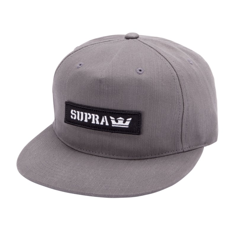 Supra Mark Patch Snap Caps Dame Grå | W3GD0ME