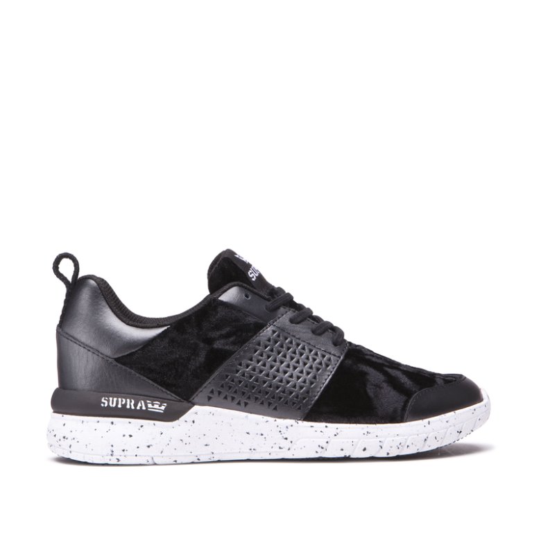 Supra Scissor Lær Løpesko Dame Svarte | R928STF