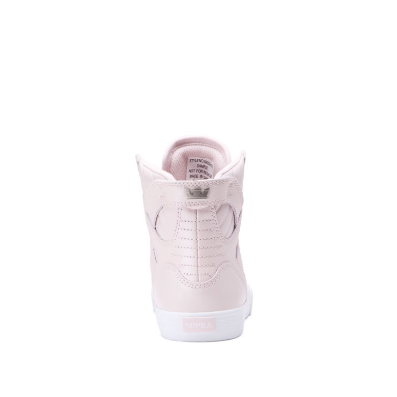 Supra Skytop Sko Barn Rosa Hvite | 2DVQZC8