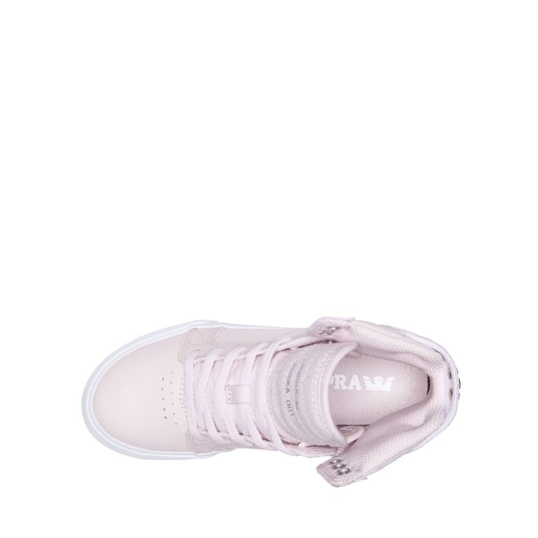 Supra Skytop Sko Barn Rosa Hvite | 2DVQZC8