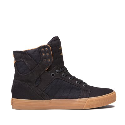 Supra Høye Skytop Sko Dame Svarte Brune | 3LBPMLW