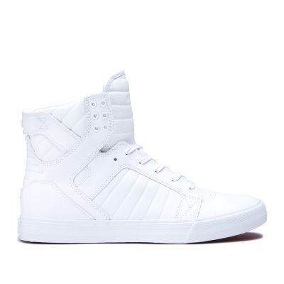 Supra Høye Skytop Sko Herre Hvite | X9KLDJP