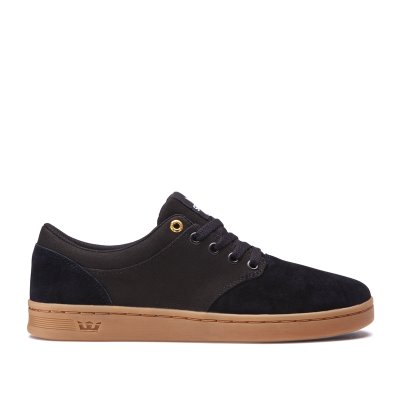 Supra Lave Chino Court Sko Herre Svarte Brune | QJI84WQ