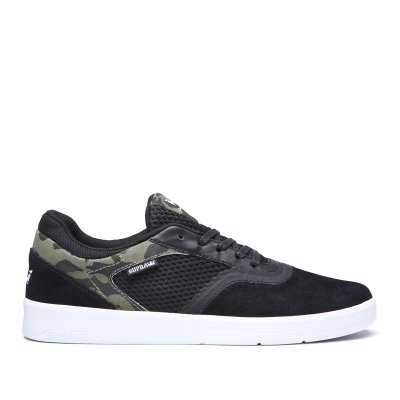 Supra Lave Saint Sko Dame Svarte Olivengrønne Camouflage | 6QNHE3D