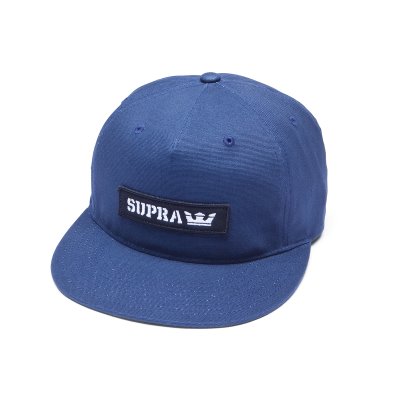 Supra Mark Patch Snap Caps Dame Marineblå | 88OL4S4