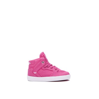 Supra Vaider Joggesko Barn Rosa Sølv Hvite | 0734N7J